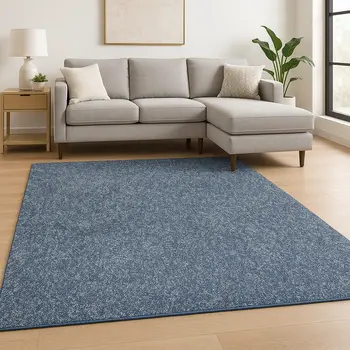 9' X 13' Ivory Abstract Shag Hand Woven Area Rug
