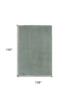 9' X 13' Slate Blue Indoor Shag Rug