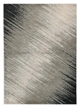 9' X 13'  Polyester Silver Grey Area Rug
