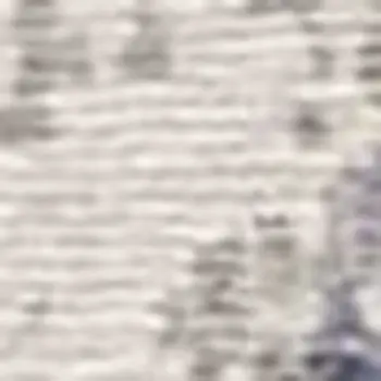 8' X 11' Blue and Gray Abstract Hand Loomed Area Rug