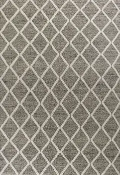 9' X 13' Wool Dark Grey Area Rug