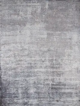 9' X 13' Light Gray Abstract Hand Loomed Area Rug