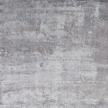 9' X 13' Light Gray Abstract Hand Loomed Area Rug