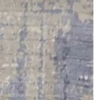 9' X 13' Grey Blue Hand Loomed Abstract Brushstroke Indoor Area Rug