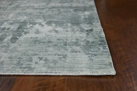 9' X 13' Gray Abstract Hand Loomed Area Rug