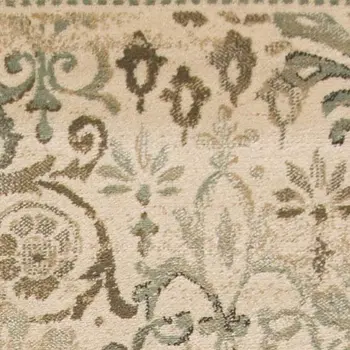 5' X 8' Ivory Vintage Area Rug