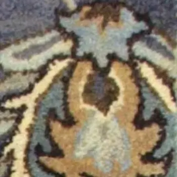 3' X 5' Midnight Floral Vines Wool Area Rug