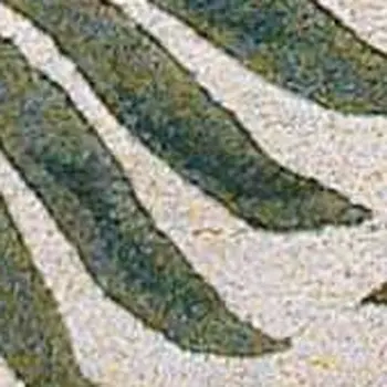 3' X 5' Natural And Green Wool Botanical Leaves Hand Tufted Area Rug