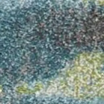 5' X 8' Blue And Green Abstract Area Rug