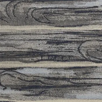5' X 8' Blue And Gray Abstract Area Rug