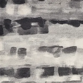 5' X 8' Gray And Black Abstract Area Rug