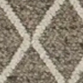 3' X 5' Dark Gray And Light Gray New Zealand Lambs Wool Diamond Hand Woven Area Rug
