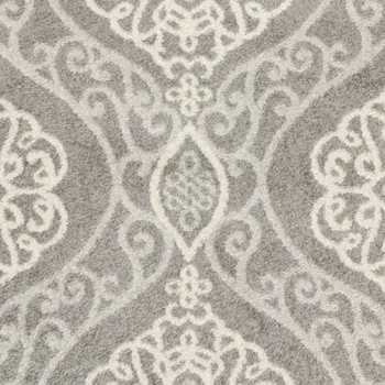7' X 10' Silver Moroccan Indoor Outdoor Area Rug