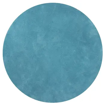 6' Highlighter Blue Round Indoor Shag Rug