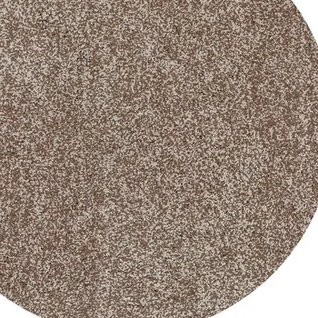 6' Beige Hand Woven Round Rug
