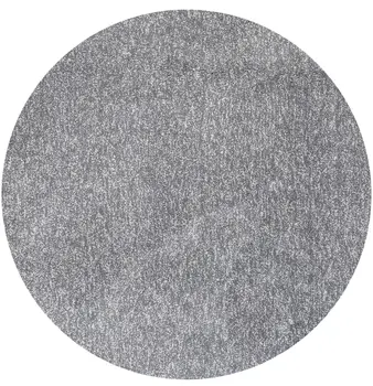 6' Gray Hand Woven Round Rug