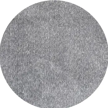 6' Gray Hand Woven Round Rug