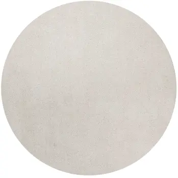 6' Ivory Round Indoor Shag Rug