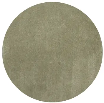 6' Sage Green Round Hand Woven Area Rug
