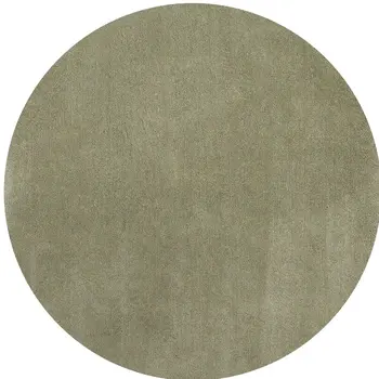 6' Sage Green Round Hand Woven Area Rug