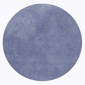 6' Purple Shag Hand Woven Round Rug