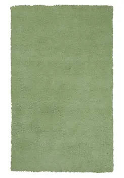 5' X 7' Green Shag Hand Woven Area Rug