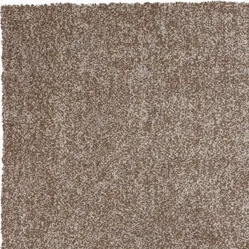 5' X 7' Beige Shag Hand Woven Area Rug