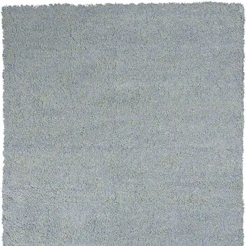 5' X 7' Blue Shag Hand Woven Area Rug