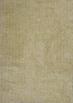 5' X 7' Yellow Shag Hand Woven Area Rug