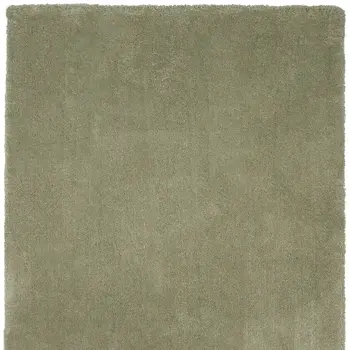 5' X 7' Sage Shag Hand Woven Area Rug