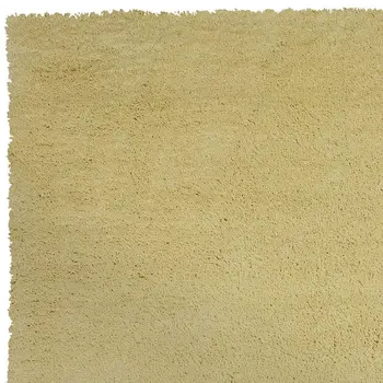 5' X 7' Canary Yellow Shag Hand Woven Area Rug