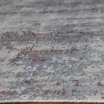 3' X 5' Slate Gray Abstract Hand Loomed Area Rug