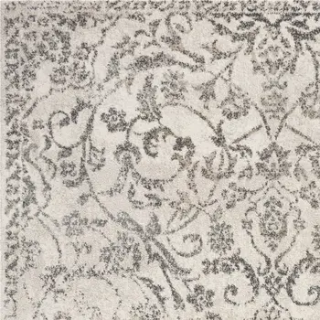 5' X 8' Ivory Floral Vines Area Rug