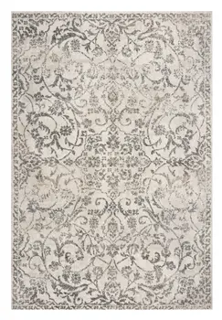 5' X 8' Ivory Floral Vines Area Rug