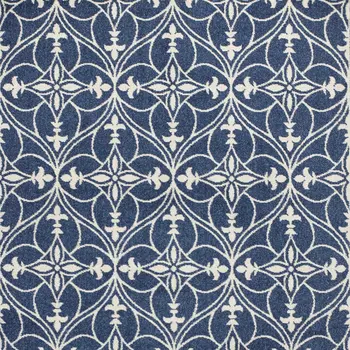8' X 11' Denim Blue Moroccan Indoor Outdoor Area Rug