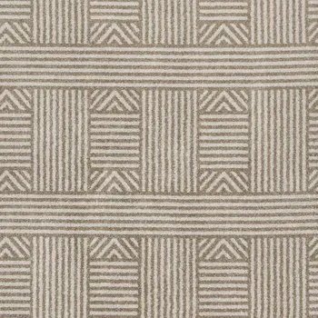 8' X 11' Beige Southwestern Indoor Outdoor Area Rug