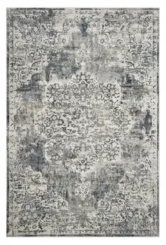 5' X 8' Ivory Medallion Area Rug