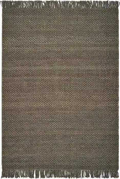 5' X 7' Slate Brown Hand Woven Area Rug