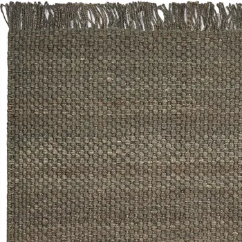5' X 7' Slate Brown Hand Woven Area Rug