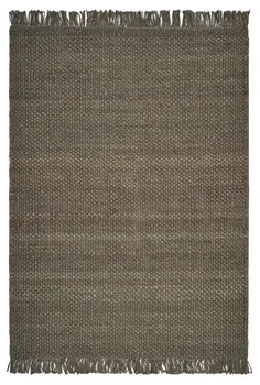 5' X 7' Slate Brown Hand Woven Area Rug