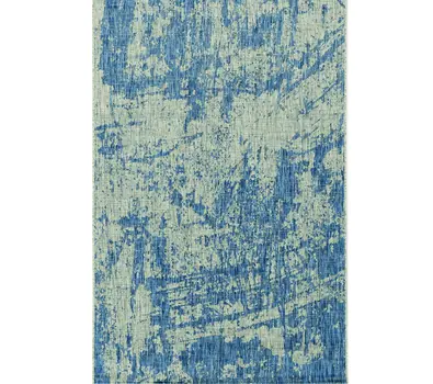 3' X 4' Blue Abstract Area Rug