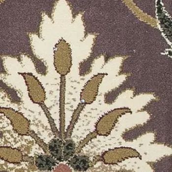 2' X 3' Plum Machine Woven Floral Traditional Indoor Accent Rug