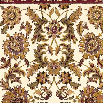 2' X 3' Red And Ivory Area Rug