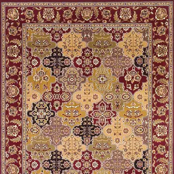 2' X 3' Red Orange And Black Quatrefoil Area Rug