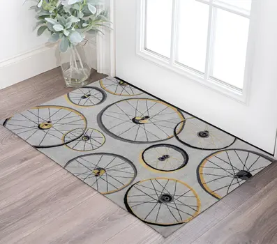2' X 3' Gray Hand Tufted Area Rug