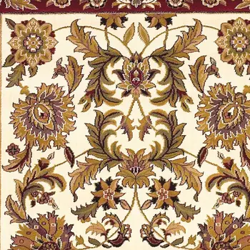2' X 3' Ivory And Red Floral Area Rug