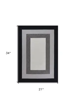 2' X 3' Charcoal Hand Hooked Area Rug