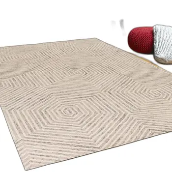 2' X 4' Ivory Wool Hand Tufted Area Rug