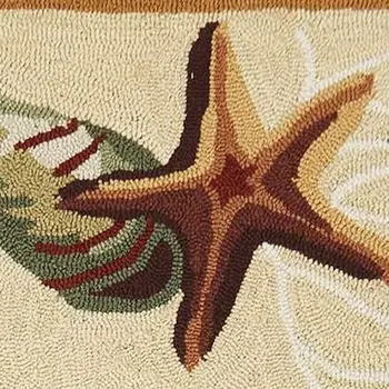 2' X 4' Beige Hand Tufted Area Rug