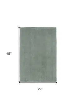2' X 4' Polyester Slate Area Rug